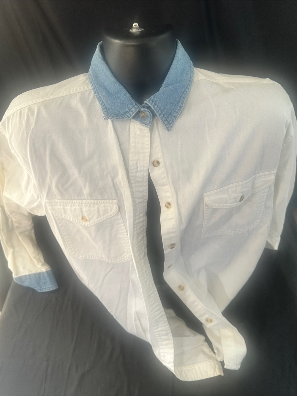 Vintage Andrew’s ladies button up shirt-size large-#622